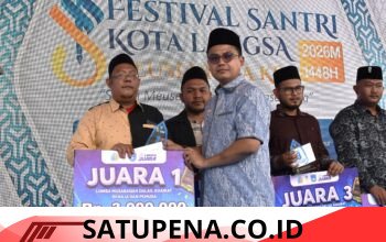 Walikota Langsa Jeffry Sentana S Putra Tutup Festival Santri Meuseuraya II Tahun 2026