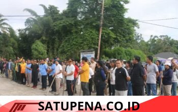 Bupati dan Wakil Bupati Tapanuli Utara Gotong Royong Bersama Masyarakat, Tinjau Infrastruktur di Desa Hutagalung dan Parbaju Toruan.