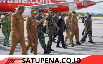 Sambut Kedatangan Kepala Staf Angkatan Darat (Kasad) Jenderal TNI Maruli Simanjuntak.