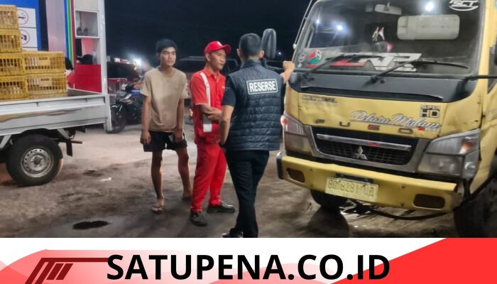 Polisi Temukan Tangki Modifikasi saat Tertibkan Antrean Truk Solar di SPBU Megang