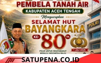 Keluarga Besar PETA Aceh Tengah Ucapkan Selamat Hari Bhayangkara ke-80, Tegaskan Komitmen Bersinergi dengan Polri