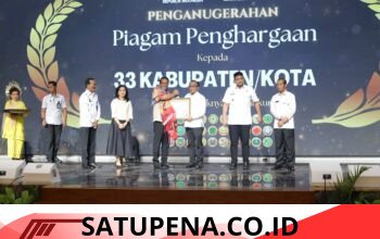 Peresmian Posbankum Desa/Kelurahan se-Sumut, Wabup Terima Piagam Penghargaan dari Menteri Hukum RI