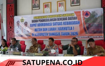 Rakor Satgas Karhutla 2026, Pemkab Samosir Perkuat Kesiapsiagaan Jelang Trail of The Kings