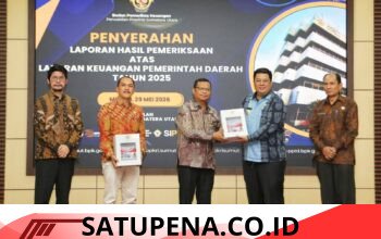 Kembali Raih Opini WTP ke- 9 Berturut-Turut, Bupati Samosir: Jangan Berpuas Diri, Mari Bersama Kita Tingkatkan Kinerja Untuk Samosir yang Lebih Baik