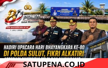 Hadiri Upacara Hari Bhayangkara ke-80 di Polda Sulut, Fikri Alkatiri Apresiasi Sinergitas Polri dan Masyarakat