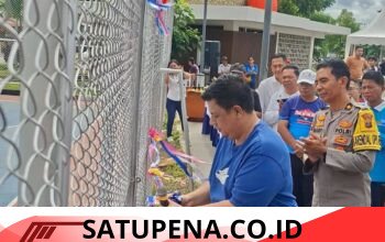 Tambah Daya Tarik WFC, Bupati Samosir Resmikan Lapangan Basket Tepi Danau Toba