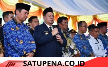 Bupati Samosir Pimpin Upacara Kenegaraan Pemakaman Camat Palipi Roberd Sinaga