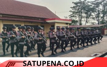 Disiplin Jadi Pondasi Profesionalisme, Satbrimob Polda Sumsel Batalyon B Pelopor Gelar Latihan PBB Bersenjata