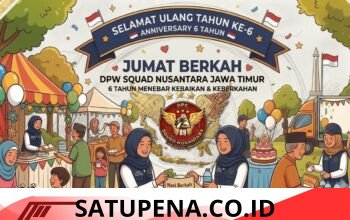 Enam Tahun Menebar Kebaikan, DPW Squad Nusantara Jawa Timur Ajak Masyarakat Berdonasi pada Anniversary Gerakan Jumat Berkah