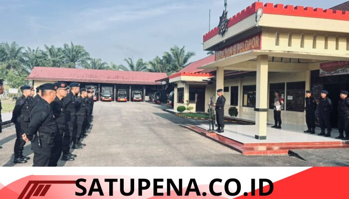 Akhir Pekan Bukan Halangan, Satbrimob Polda Sumsel Batalyon B Pelopor Jaga Kesiapsiagaan Personel