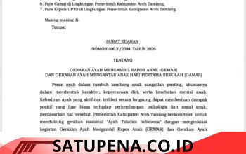 Kehadiran Ayah Jadi Pondasi Karakter Anak, Pemkab Aceh Tamiang Terbitkan Kebijakan Khusus Hari Pertama Sekolah