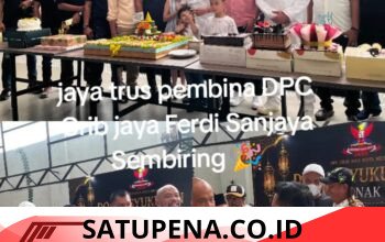 HUT Pembina Ferdy Sanjaya Sembiring, DPC GRIB Jaya Kota Medan Gelar Doa dan Syukuran Bersama Ratusan Anak Yatim