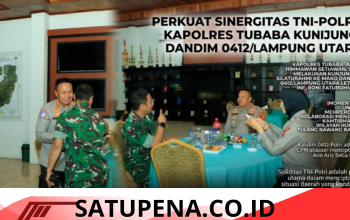 Perkuat Sinergitas, Kapolres Tulang Bawang Barat Kunjungi Dandim 0412/Lampung Utara
