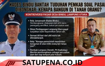 Sengketa Lahan Pasar Desa Bindu: Pemkab Lampura Ancam Pidana, Kades Klaim Pembongkaran Sudah Sesuai Prosedural