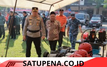 Perkuat Kolaborasi Hadapi Kekeringan dan Karhutla, Polres Jombang Gelar Apel Siaga Bencana