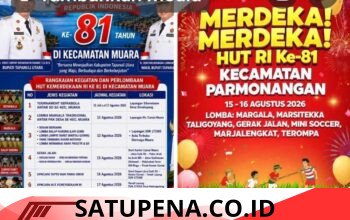 Semarak HUT RI ke-81, Kecamatan Muara dan Parmonangan Siapkan Beragam Perlombaan Rakyat