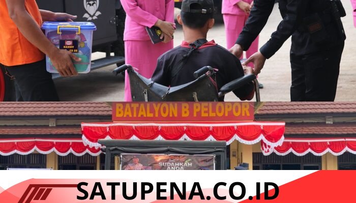 Bhayangkari Peduli, Batalyon B Pelopor Salurkan Kepedulian kepada Warga Petanang Ilir