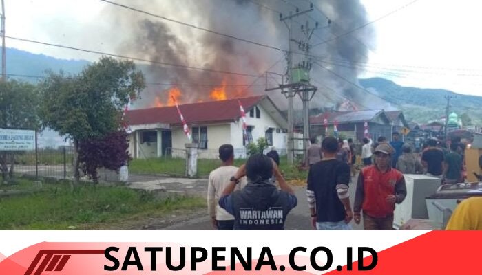 Kebakaran Hebat Hanguskan 96 Bangunan di Desa Jeget Ayu Aceh Tengah, Ibu dan Anak Alami Luka Bakar