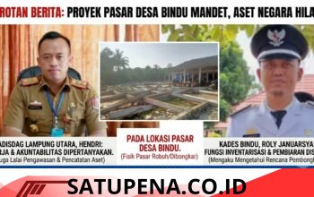 Proyek Pasar Rp1 Miliar Roboh: Kinerja Kadisdag dan Kades Bindu Sorotan Publik, Aparat Didesak Turun Tangan