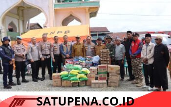 Polres Aceh Tengah Salurkan Bantuan Sosial dan Bakti Kesehatan Pada Warga Korban Kebakaran di Jagong Jeget