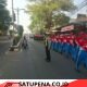 Polres Lampung Utara Amankan Lomba Gerak Jalan Pelajar di Stadion Sukung Kotabumi