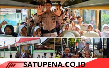 Bus Sekolah Gratis Brimob B Pelopor Antar Pelajar Pulang Aman, Hadirkan Senyum dan Edukasi di SDN 26 Lubuklinggau