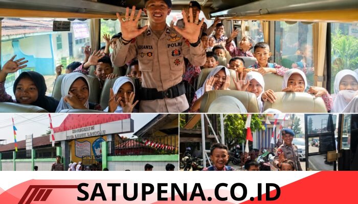 Bus Sekolah Gratis Brimob B Pelopor Antar Pelajar Pulang Aman, Hadirkan Senyum dan Edukasi di SDN 26 Lubuklinggau