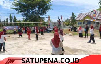 Semarak HUT ke-81 RI, Kacabdin dan Kepala Sekolah Aceh Utara Adu Strategi di Lapangan