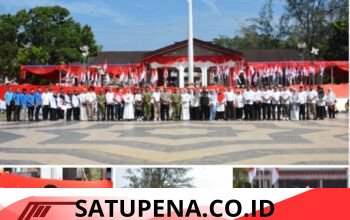 Kirab Bendera Merah Putih 81 Meter Kobarkan Semangat Kemerdekaan di Kota Langsa
