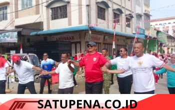 Ribuan Warga Padati Jalan Ahmad Yani Kota Kualasimpang” Semarakkan HUT RI ke-81 dengan Senam Ceria