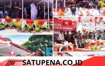 Ribuan Warga Padati Kota Balige, Pawai HUT ke-81 RI Semarakkan Perayaan Kemerdekaan di Toba