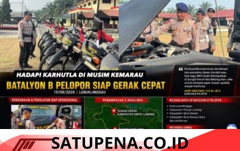 Musim Kemarau, Batalyon B Pelopor Tingkatkan Kesiapan Hadapi Karhutla