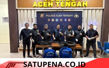 Satreskrim Polres Aceh Tengah Berhasil Ungkap Pencurian Kabel PLN, Dua Pelaku Diamankan