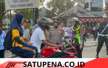 Sinergi Lintas Sektoral, Kapolres Lampung Utara Pimpin Langsung Operasi Sadar Pajak dan Edukasi Keamanan Berkendara   