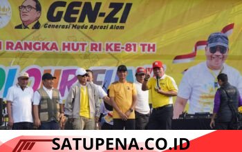 Meriahkan HUT RI ke-81, Wakapolres Lampung Utara Hadiri Colour Fun Genzi Aprozi Alam