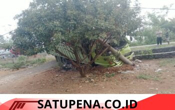 Truk Fuso Bermuatan Batu Bara Tabrak Gardu Listrik, Sejumlah Fasilitas Umum dan Milik Pribadi Warga Rusak Parah