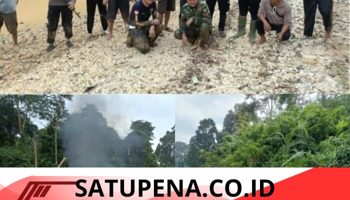 Polisi Tindak Tambang Emas Ilegal di Sungai Minak Muratara, Alat Dompeng Dibakar