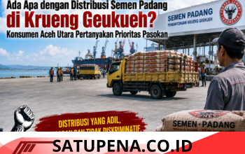 Ada Apa dengan Distribusi Semen Padang di Krueng Geukueh? Konsumen Aceh Utara Pertanyakan Prioritas Pasokan