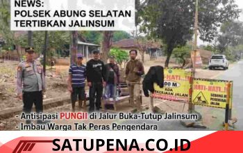Antisipasi Pungli di Jalur Buka-Tutup Jalinsum, Polsek Abung Selatan Imbau Warga Tak Peras Pengendara