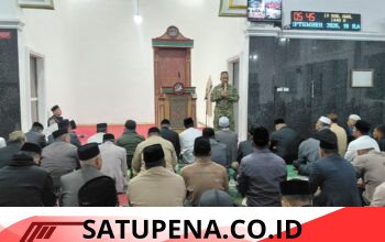 Dandim 0106/Aceh Tengah Laksanakan Manunggal Subuh di Masjid Sabilillah Desa Mongal