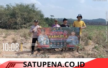 Cegah Karhutla, Polsek Tumijajar Edukasi Warga Gunung Katun Malay
