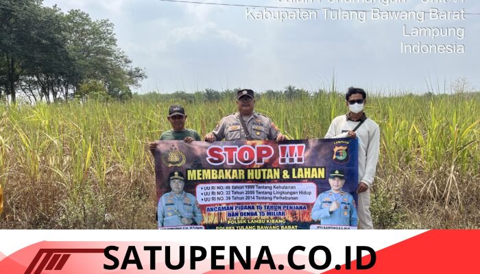 Antisipasi Karhutla, Polsek Lambu Kibang Gencarkan Sosialisasi dan Patroli Dialogis