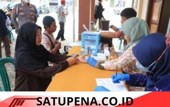 Kapolres Lampung Utara dan Personel Donorkan Darah di MTA Kotabumi