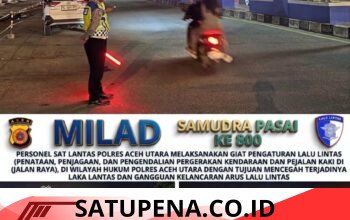Polres Aceh Utara Kawal Pembukaan Milad Samudera Pasai ke-800, Pastikan Arus Lalu Lintas Lancar