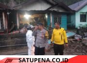 Polisi Gerak Cepat Tangani Bencana Longsor Timbun Dua Rumah di Silih Nara Aceh Tengah