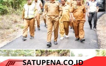Tingkatkan Aksesibilitas dan Ekonomi Warga, Bupati Taput Tinjau Pembangunan Jalan Hotmix 1,1 KM di Parmonangan