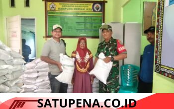 Bantuan Beras Bansos Disalurkan di Meriah Jaya, Mawardi Ingatkan Warga Gunakan untuk Kebutuhan Pangan Keluarga