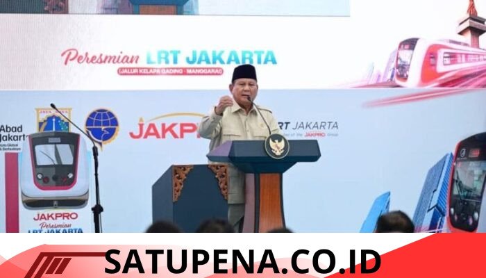 Prabowo Resmikan LRT Jakarta Kelapa Gading-Manggarai, Proyek Rp 12,1 T