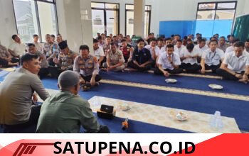 Perkuat Iman dan Karakter Personel, Polres Lampung Utara Gelar Binrohtal di Masjid Al-Fachri