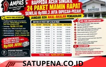 Anggaran Makan Minum Bappeda Dipecah 24 Paket, AMPAS Sebut Hanya Akal-Akalan